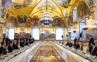 Russian President Putin meets foreign officials ahead of Victory Day in Moscow