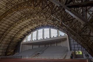 Tetos históricos dos ginásios do Pacaembu