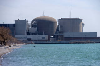 FILE PHOTO: General view of the Pickering Nuclear Power Generating Station near Toronto