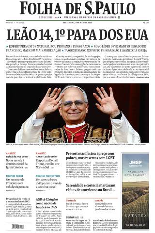 Capa da Edição Nacional da Folha