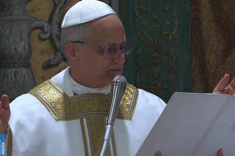 Jesus não é super-homem nem charlatão, diz Leão 14 na homilia da 1ª missa
