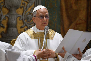 Pope Leo XIV conducts Mass in the Sistine Chapel at the Vatican