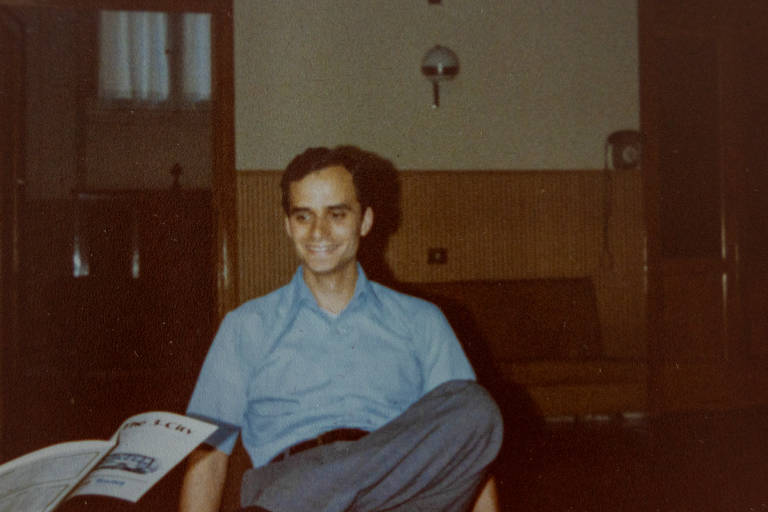 Robert Prevost quando estudava na Universidade Villanova