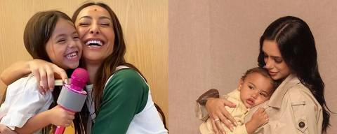 Sabrina celebra ser mãe de Zoe (à esquerda), e Bruna Biancardi passa Dia das Mães com Mavie