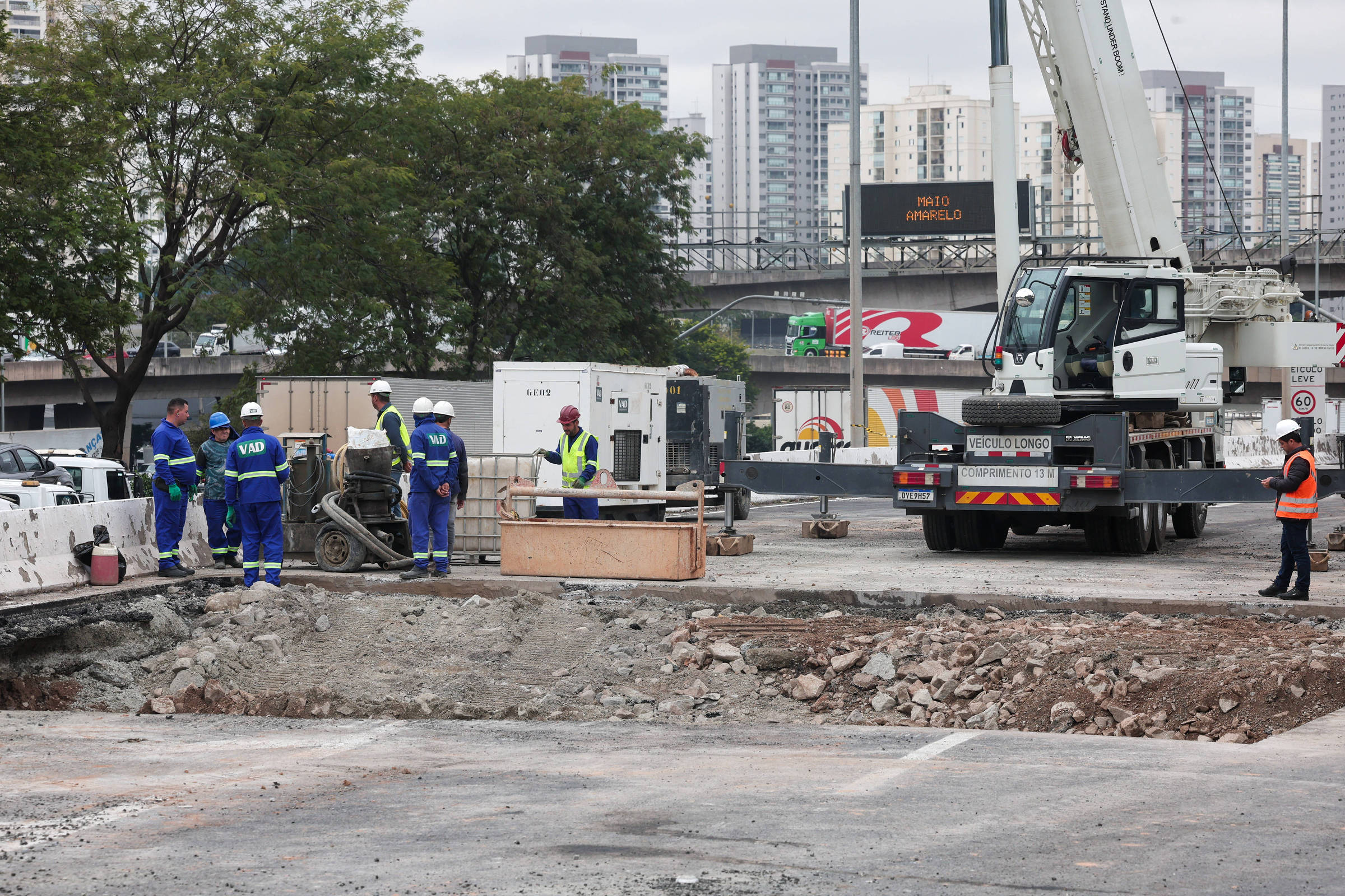 Sabesp adia liberação de faixa da marginal Tietê