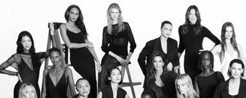 Vários supermodelos reunidas em um ensaio histórico