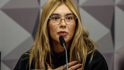 BRASILIA,DF, 13-05-2025: A influencer Vigínia Fonseca depõe na CPI das Bets no Senado Federal  (FOTO: Gabriela Biló/Folhapress, POLITICA)