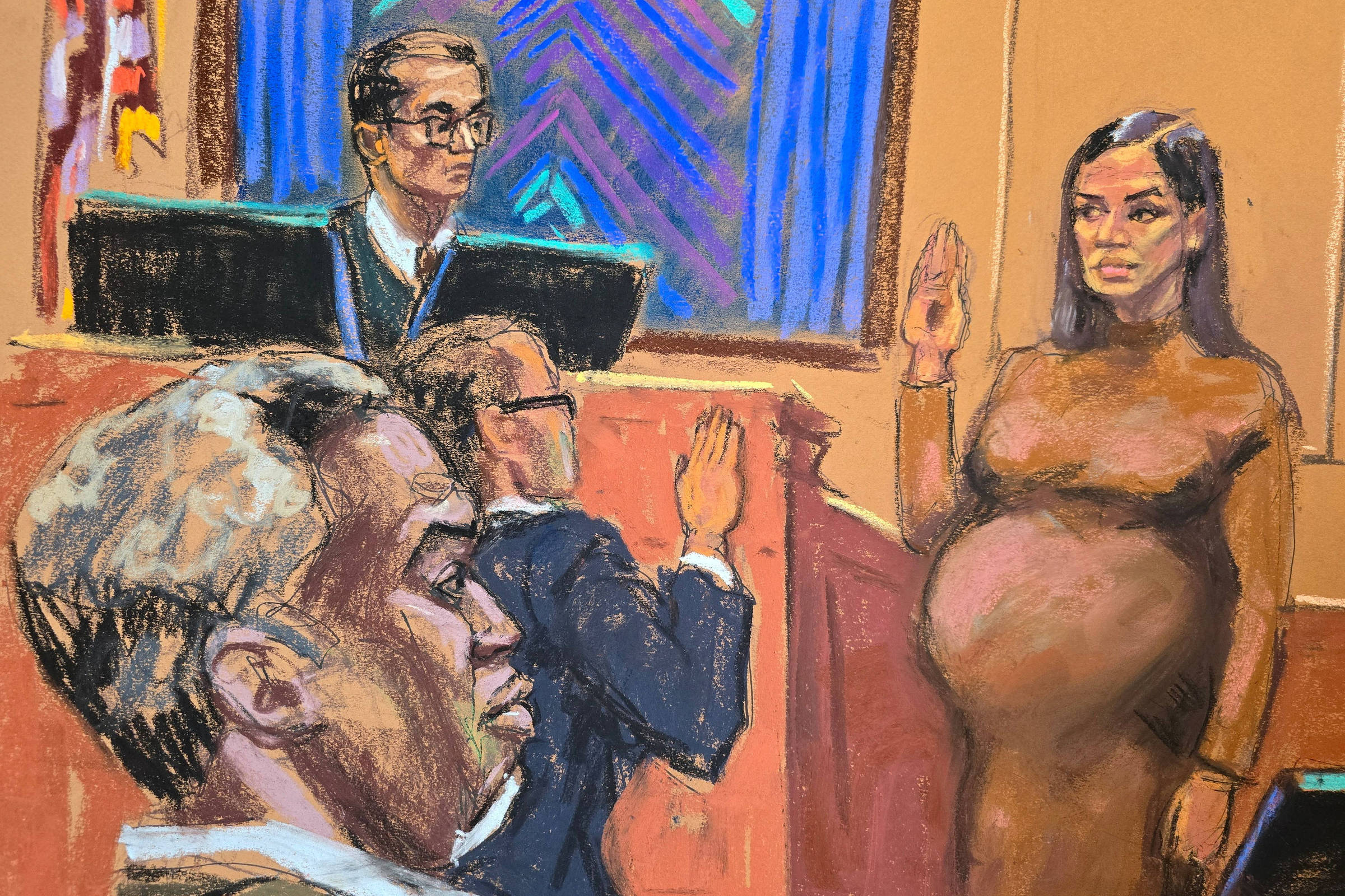 Cassie Ventura, ex-namorada de Diddy, afirma que foi espancada em meio a orgia