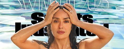 Salma Hayek posa sensual para revista Sports Illustrated Swimsuit