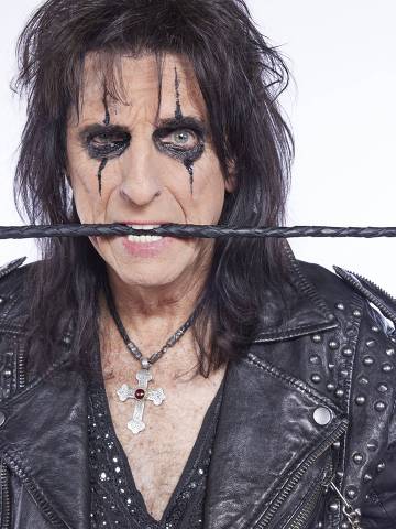O roqueiro Alice Cooper, que se apresenta no Brasil em 2025
