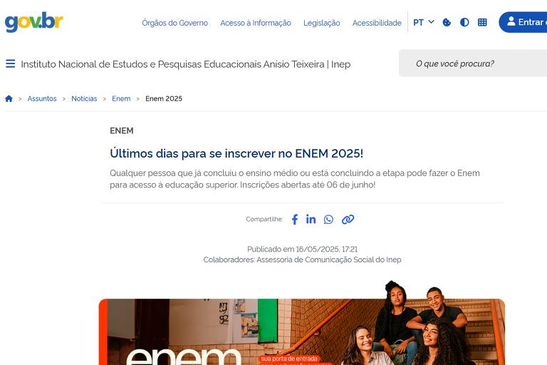 Sites falsos do Enem 2025 aplicam golpe e roubam dados pessoais; veja como se proteger