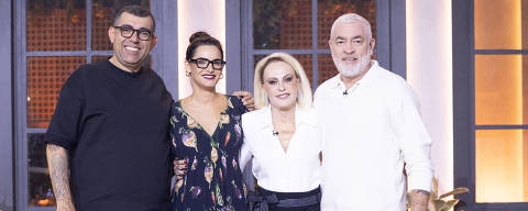 Ana Maria Braga com os jurados do Chef de Alto Nível: gravações começam na Globo
