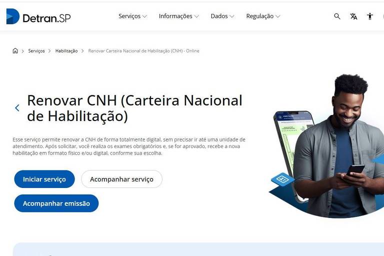 Reformulado, site do Detran-SP passa a ser vinculado à plataforma Gov.br