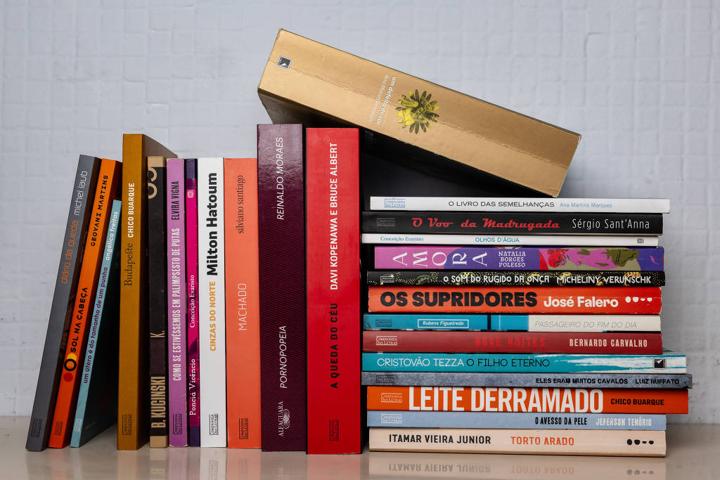 Os 25 melhores livros brasileiros de literatura do século 21, na ordem, segundo votação promovida pela Folha