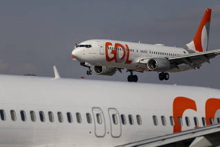 Aviões da Gol no aeroporto de Congonhas (SP) 