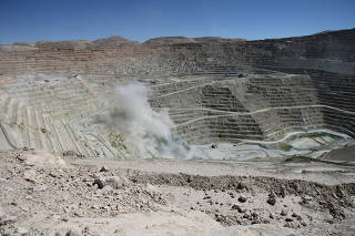 FILE PHOTO: A view of BHP Billiton's Escondida, the world's biggest copper mine, in Antofagasta