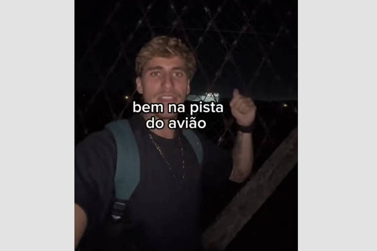 Influenciador invade pista do Galeão, no Rio, e vira alvo de investigação da PF