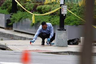 Aftermath of the shooting of two Israeli embassy staff in Washington D.C.