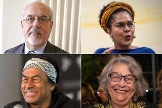 Luiz Antonio de Assis Brasil, Djaimilia Pereira de Almeida, Ailton Krenak e Ana Maria Machado, que votaram no projeto Melhores Livros Brasileiros do Século