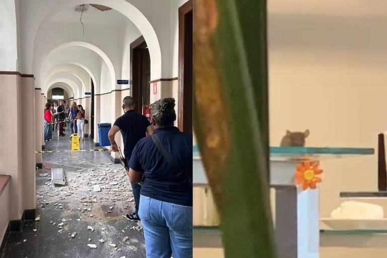 Paralisação contra racismo na PUC-SP segue após teto cair e rato aparecer no refeitório