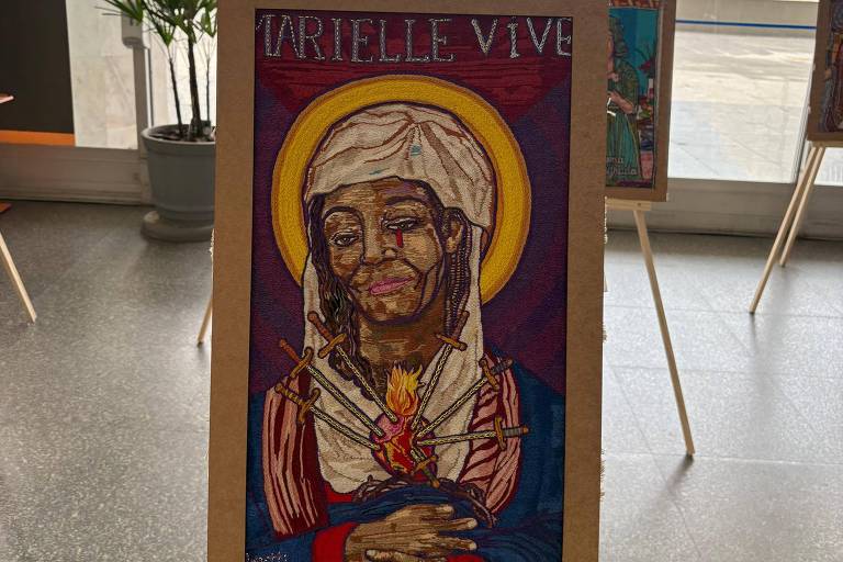 Imagem de Marielle como santa causa discórdia na Câmara de SP