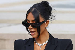FILE PHOTO: Kim Kardashian takes stand in Paris robbery trial