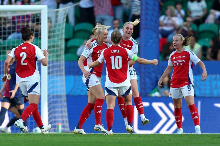 Arsenal supera favoritismo do Barça e conquista a Liga dos Campeões feminina