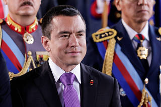 The inauguration of Ecuador's President Daniel Noboa, in Quito