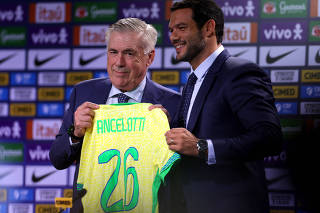 Brazil unveils new coach Carlo Ancelotti