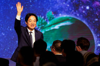 Taiwan President Lai Ching-te delivers a speech at the opening ceremony of Computex in Taipei