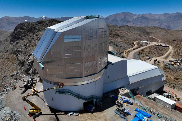 O Observatório Vera C. Rubin, em Cerro Pachón, a cerca de 80 km da cidade de La Serena, no Chile