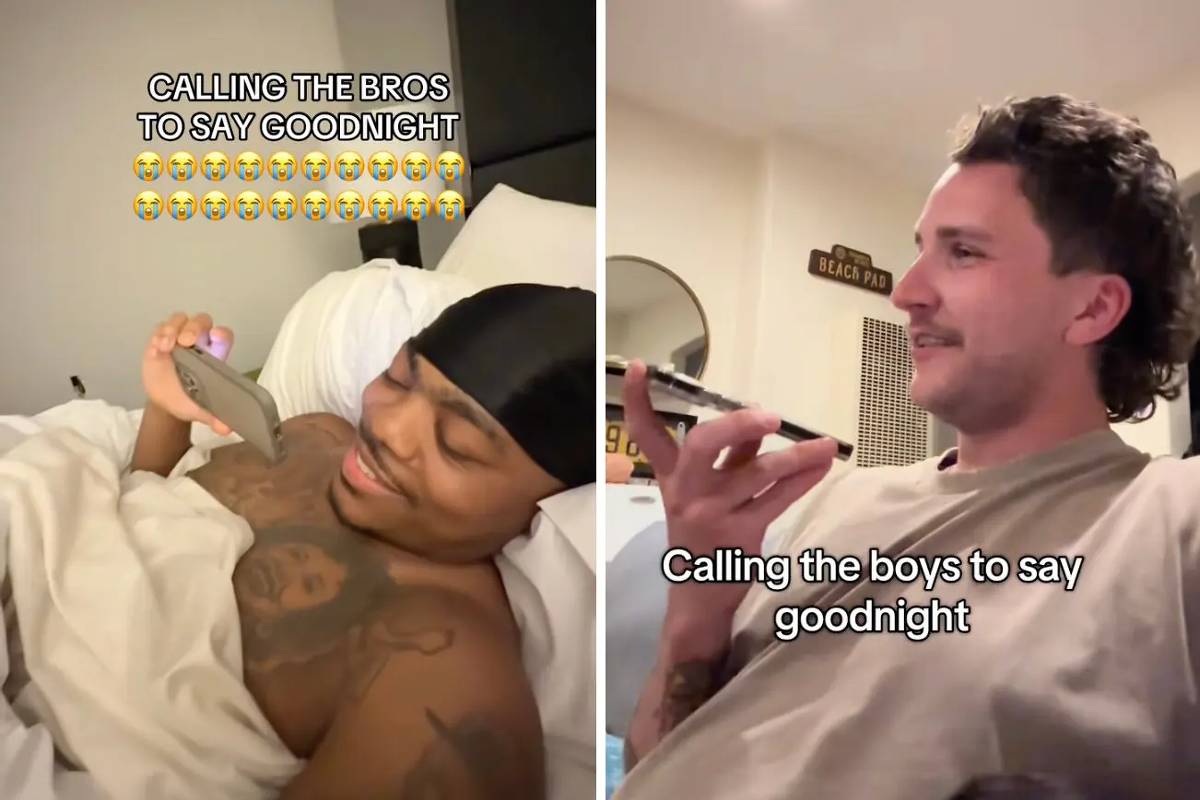 Tendência no TikTok tem feito homens ligarem para amigos antes de dormir
