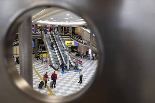 Saguão do aeroporto de Congonhas