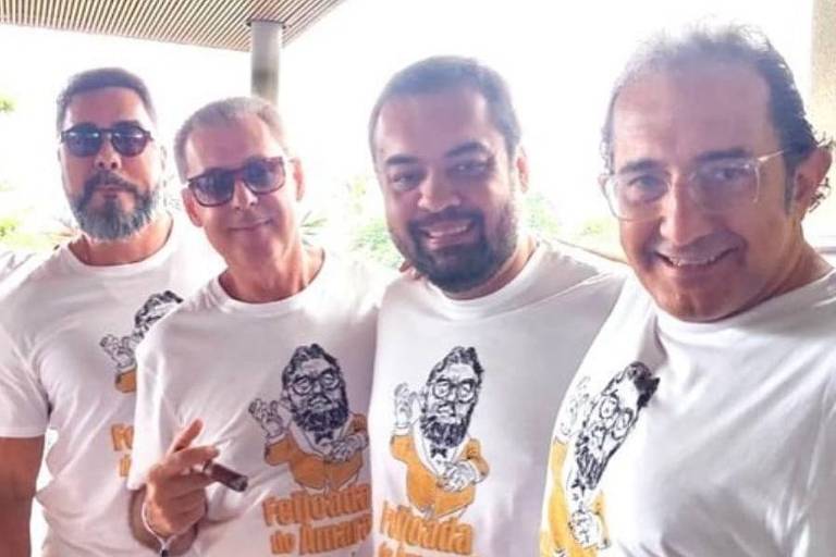 Bretas posa em evento com a presença do governador do Rio de Janeiro, Cláudio Castro