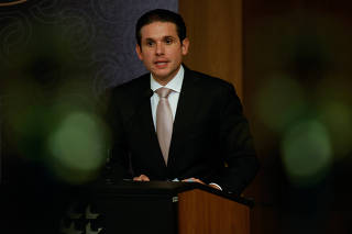 O presidente da Câmara, Hugo Motta