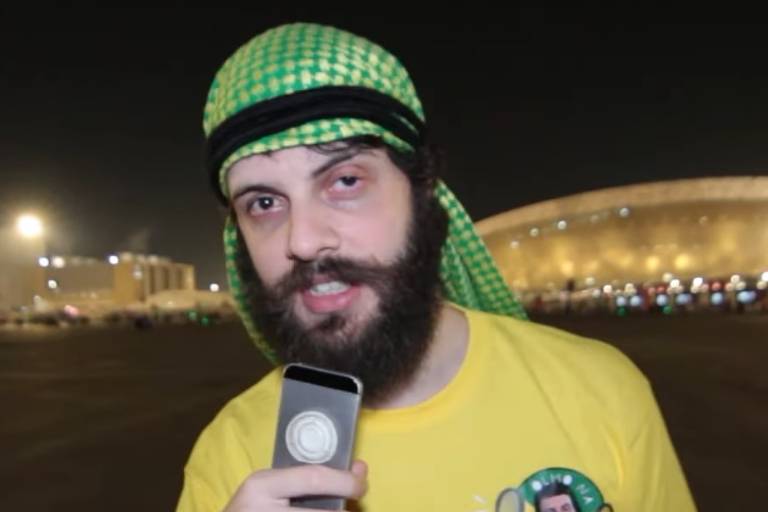 Humorista Diogo Defante no Qatar