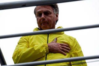FILE PHOTO: Demonstration against former Brazilian President Jair Bolsonaro's judicial process in Sao Paolo