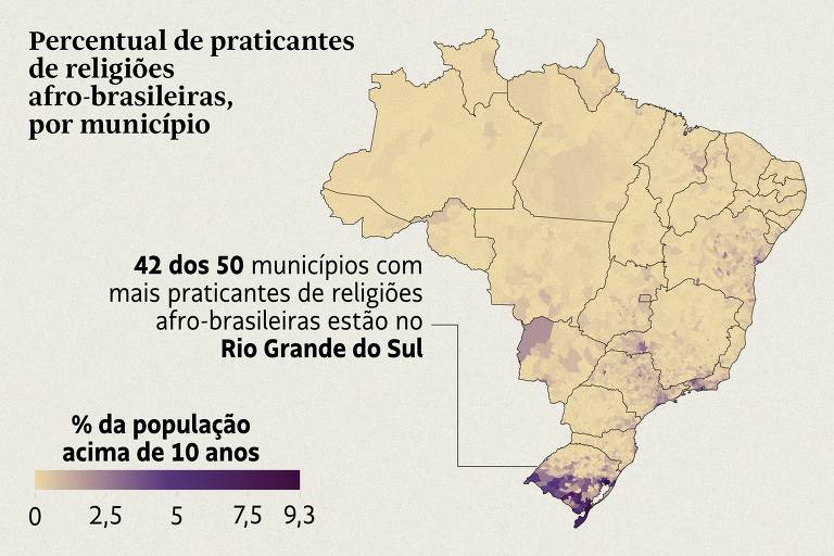 Adeptos de religiões de matriz africana triplicam no Brasil e chegam a 1% da população, diz Censo