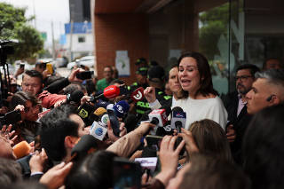 Colombian Senator Miguel Uribe Turbay is hospitalized after being shot during a campaign event, in Bogota