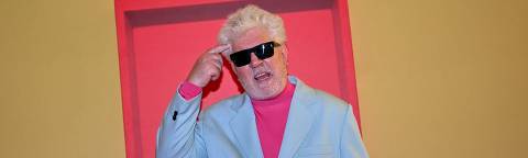 Spanish film director Pedro Almodovar poses during the photocall for the premiere of the Spanish film 