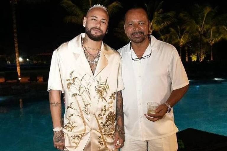 Réveillon dos famosos 2024: Neymar e seu pai na Virada