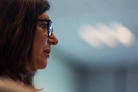 Brazilian state-run oil firm Petrobras CEO Magda Chambriard attends an interview with Reuters in Rio de Janeiro, Brazil June 5, 2025. REUTERS/Ricardo Moraes ORG XMIT: GGGRJO03