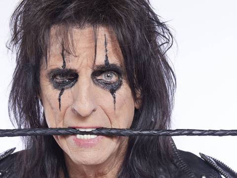 O roqueiro Alice Cooper, que se apresenta no Brasil em 2025