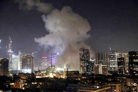Irã fala em guerra e faz ataque maciço com mísseis contra Israel; veja vídeo