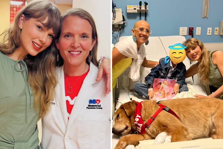 Taylor Swift visita hospital infantil na Flórida e emociona crianças e funcionários