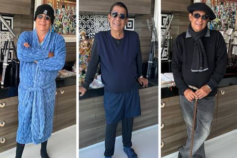 Zeca Pagodinho posta foto clássica com roupas de inverno