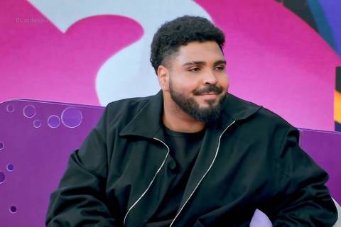 Paulo Vieira durante participação no Caldeirão com Mion