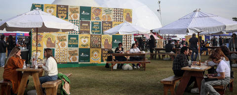 SÃO PAULO, SP - 16/06/2025 - festival Taste SP começa neste final de semana com stands de 28 bares e restaurantes conhecidos, além de aulas de chefs renomados.  (Foto: Felipe Iruatã / Folhapress) *** Exclusivo Folha de São Paulo ***