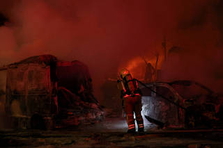 Aftermath of missile attack from Iran on Israel