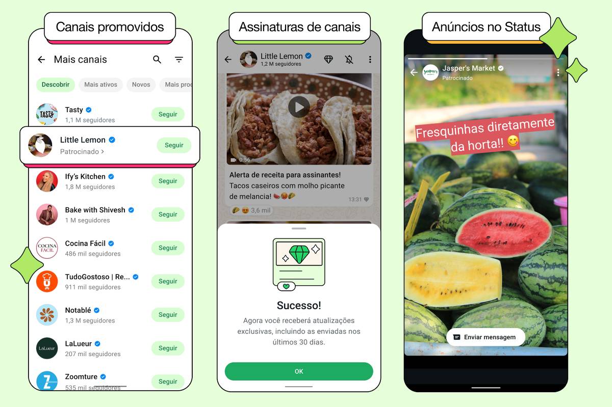 WhatsApp exibirá anúncios para usuários e terá canais pagos por assinatura; entenda